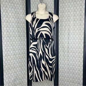 ALYX Animal Print Belted Sleeveless Dress With Pockets